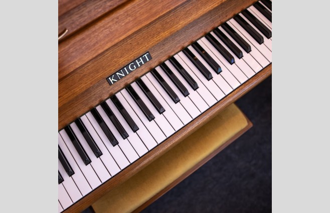 Used Knight Satin Teak K10 Upright Piano - All Inclusive Premium Package (SN:59306) - Image 9